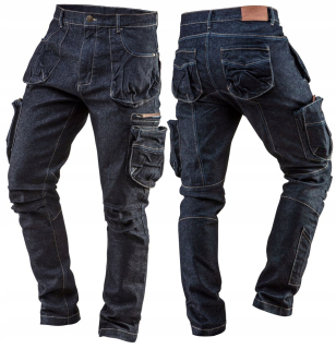 Dlhé pracovné nohavice Neo Tools Denim, veľkosť XL